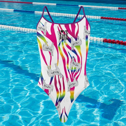 Love The Pain Women Swimsuit One-piece Comfortable Suit Functional Training Swimwear Pro Triathlon Beach Bathing Suit Bathers Squad Pool