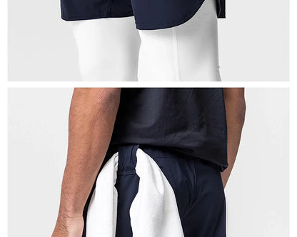 Mens Gym Sport Shorts Summer Sportswear Jogging Casual Short Pants Quick Dry Training Man Basketball Fitness Running Bottoms