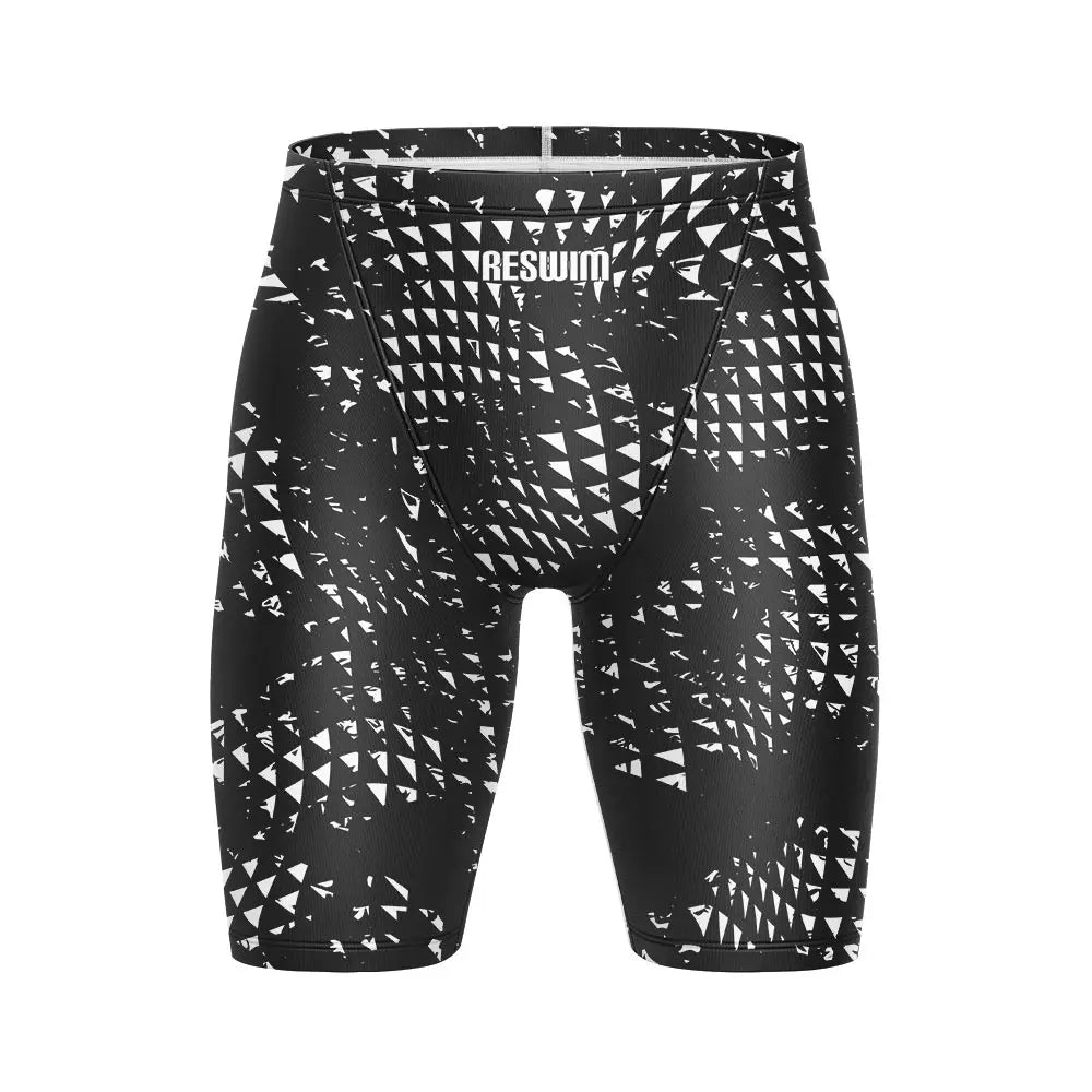 Swimming Trunks Beach Tights Shorts Men's Swim Jammer Shorts Athletic Training Swimsuit Short Quick Dry Lycra Surfing Pants