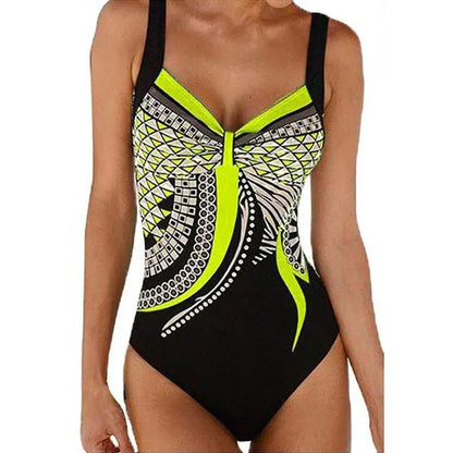 Colourful V Neck One-Piece Swimsuits Swimming Suit For Women Bodysuit Women Female Swimwear