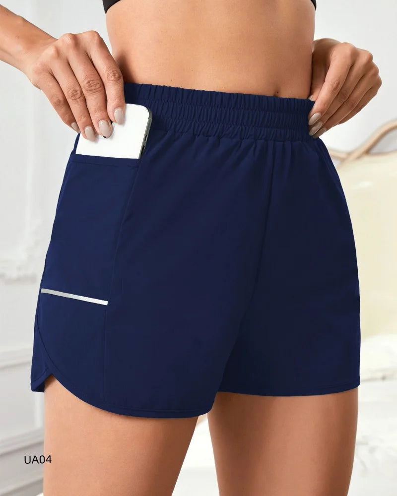 Women's High-Waisted Pocket Shorts