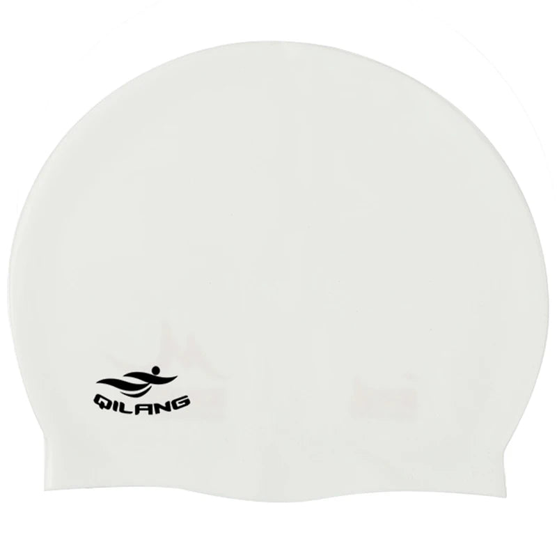 Waterproof Silicone Swim Caps Women Men High Elastic Flexible Protect Ears Hair Swimming Pool Hat for Adults Children Girls Boys