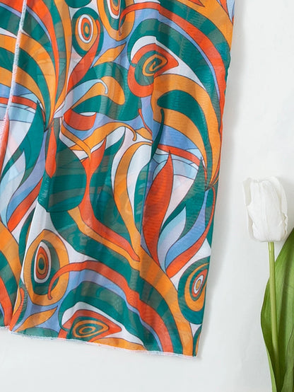 3 Pieces  Print Bikini Women High Waist Swimsuit Cover Up Swimwear Female Lady Bathing Suit Swimming Summer Beachwear