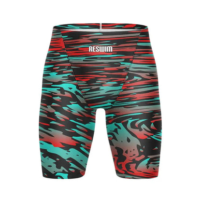 Swim Boxer Summer Men's Printing Swim Jammer Swimsuit Beach Tights Shorts Swimming Trunks Quick Dry Swimwear Chlorine Resistant Surf Pants