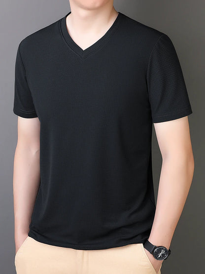 9xl 8xl 7xl 6xl Summer T-Shirts Men Sportswear Breathable Ice Silk Quick-Drying Tees Tops Male Fitness Gym Big Size Tshirt