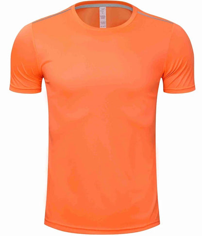 High quality spandex Men Women Kids Running T Shirt Quick Dry Fitness Shirt Training exercise Clothes Gym Sports Shirts Tops