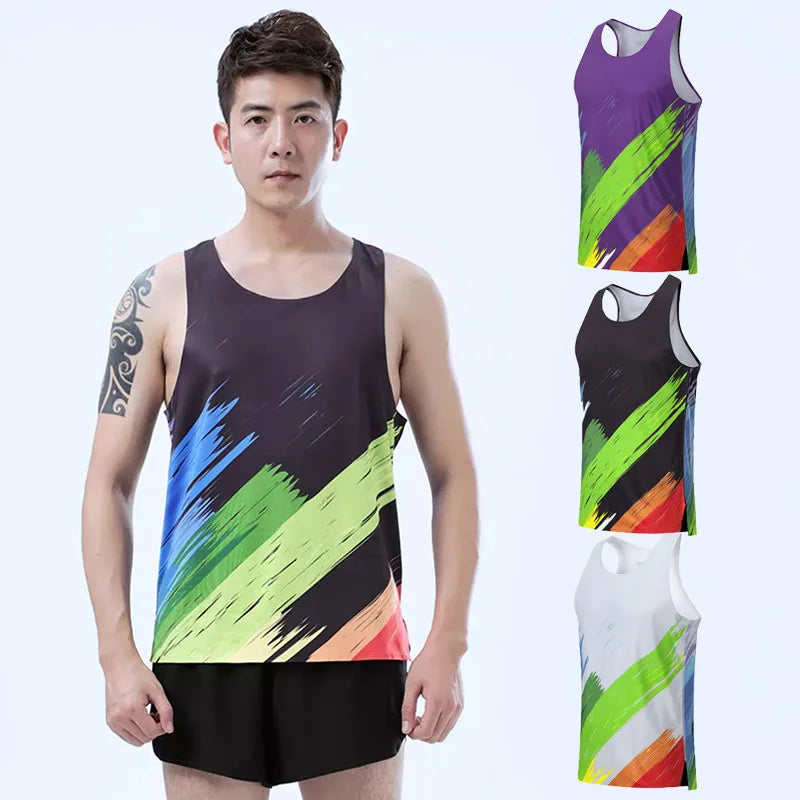 Adult Men Women Running Hiking Shirts Tight Gym Tank Top Fitness Marathon T-shirts Sport Exercise Basketball Vest Clothes