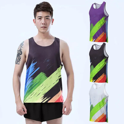 Adult Men Women Running Hiking Shirts Tight Gym Tank Top Fitness Marathon T-shirts Sport Exercise Basketball Vest Clothes