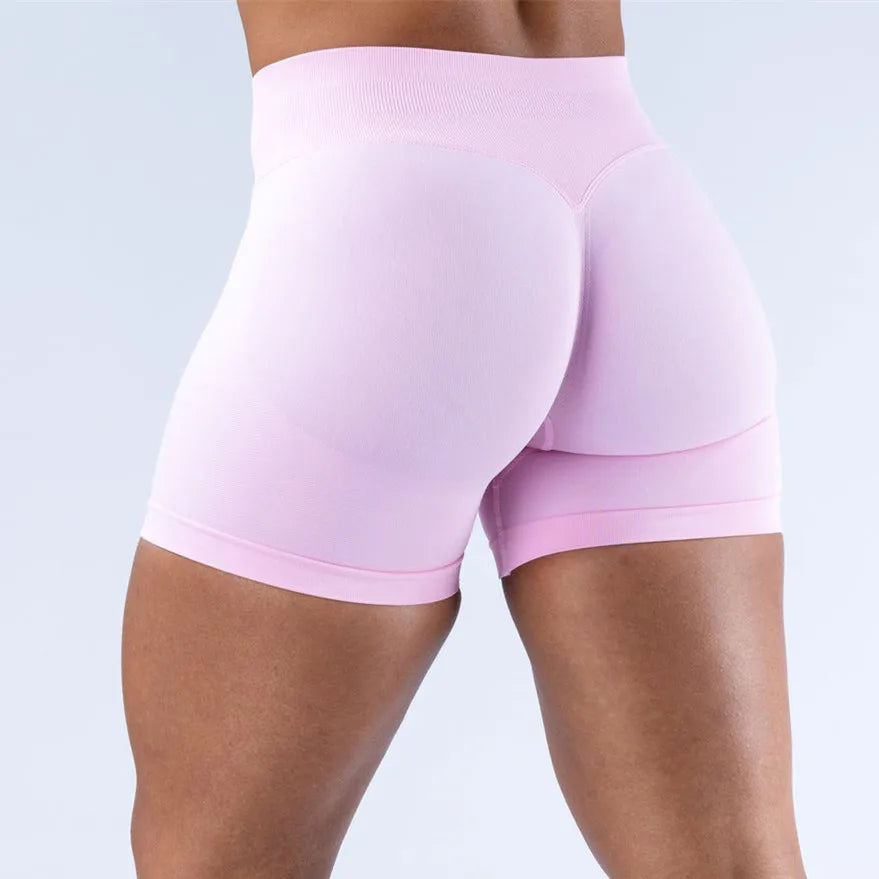D-impact Gym Woman High Support Fitness Sports Biker Shorts Workout Scrunch Butt Yoga Seamless Leggings Running Shorts XP389
