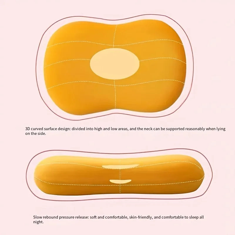 Multifunction Macaron Color Memory Foam Neck Pillow Slow Rebound Soft Travel Pillow for Sleeping Cervical Health Nap Pillows