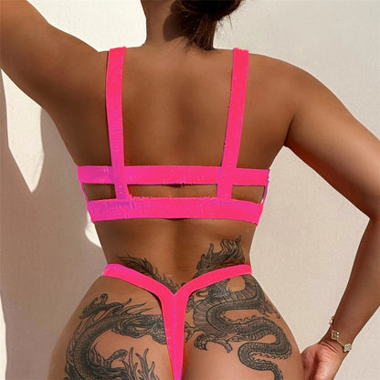4 Colors Extreme Mini Micro Thong Bikini Female Swimsuit Women Swimwear Two-pieces Bikini set Bather Bathing Suit Swim