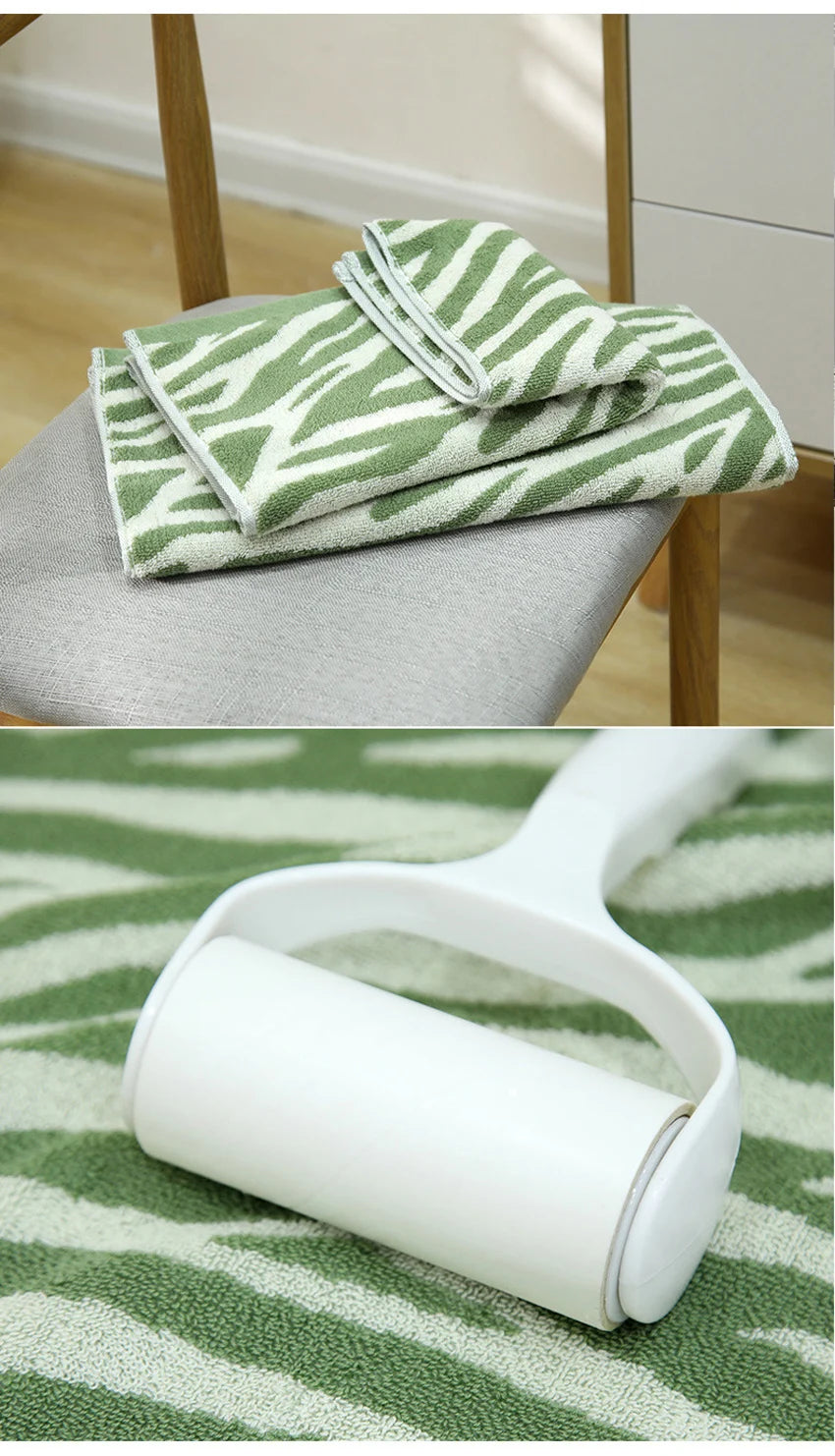 Striped Tiger Pattern Hand Towel Cotton Soft Skin-friendly Face Towel Quick-drying Absorbent Towel For Home Bathroom 29*13in