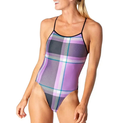Women One-piece  Thin Strap Swimsuit Open Water Swimming Pool Swimming Swimwear Competition Swimsuit Bathers Squad