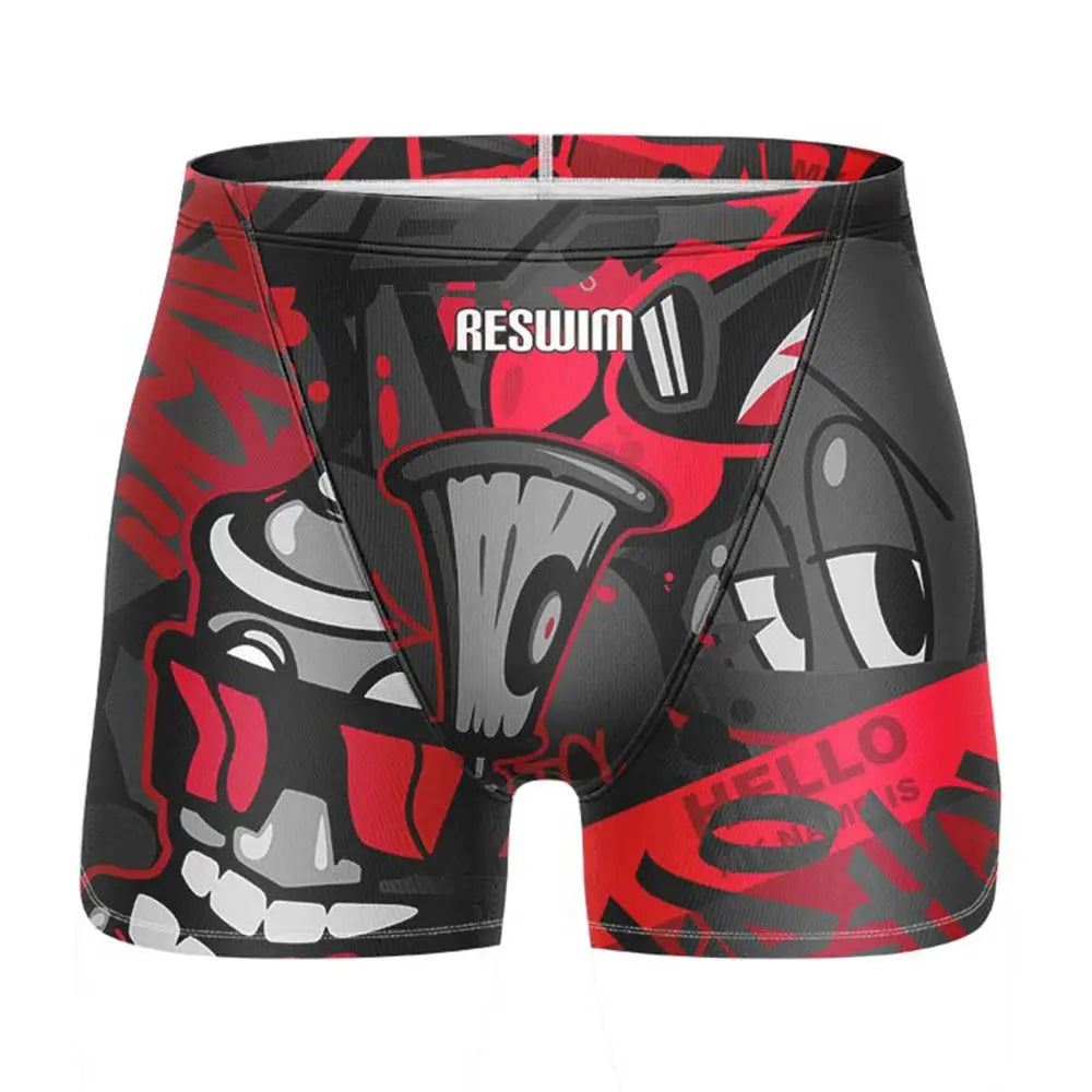 Swim Boxers Summer Swimming Trunks Men's Swim Jammer Surf Shorts Endurance Athletic Training Swimsuit Pants GYM Swimwear Beach Tights Shorts