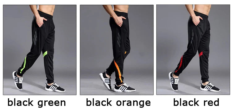 Men Running Sport Pants With Zipper Pockets Football Joggings Training Sweatpants Basketball Soccer Trousers workout pant Male