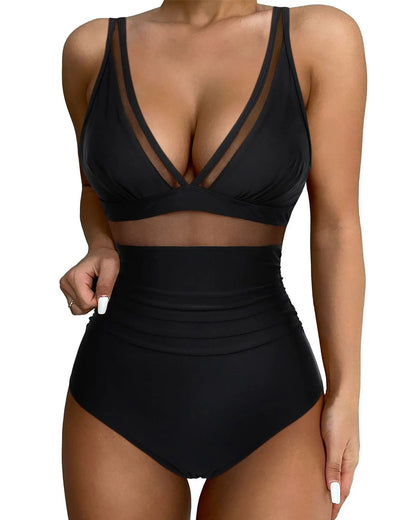 Swimwear Women One Piece Plus Size Swimsuits Closed Push Up Female Beach Swim Wear Body Bathing Suits