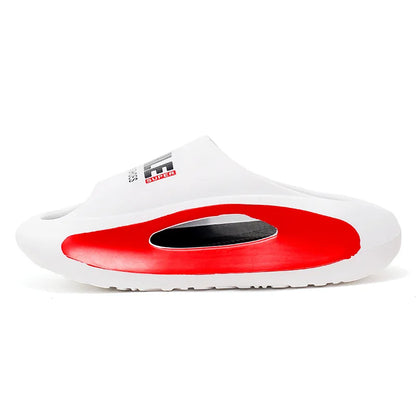 Summer Men Women Couples Slippers Thick Bottom Beach Slippers Comfortable EVA Soft Sole Non-slip Flip Flops