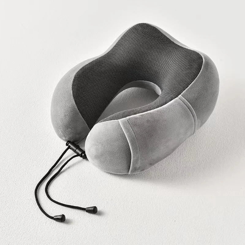 U Shaped Memory Foam Neck Pillows Soft Cervical Orthopedic Pillow Travel Essentials For Airplane Massage Neck Cushion