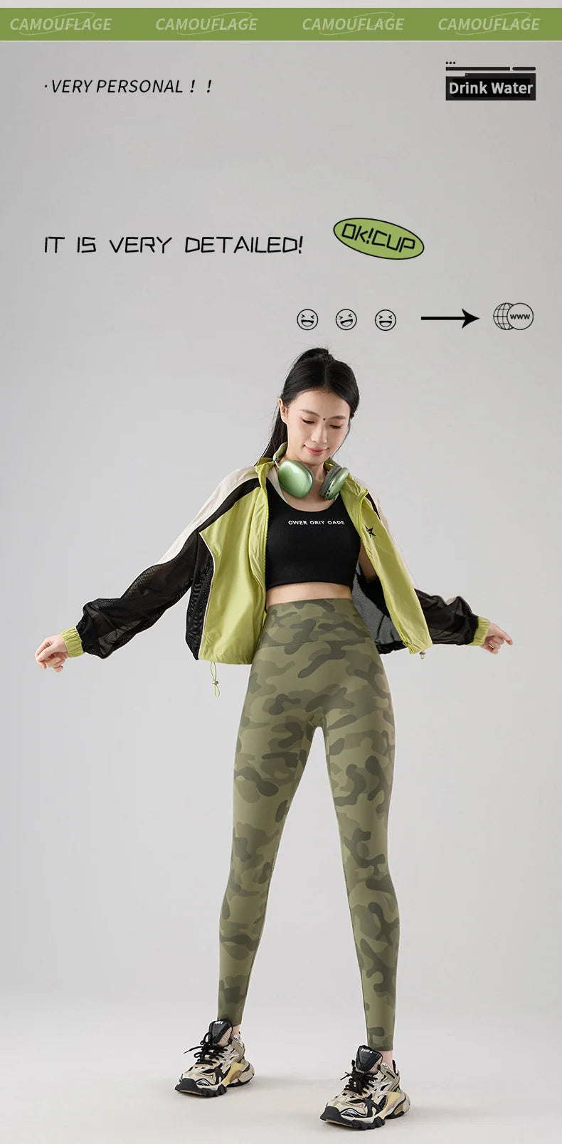 BIVIGAOS Spring Summer Seamless Camouflage Sharkskin Leggings Women Fashion High Waist Casual Sports Tights Fitness Leggings