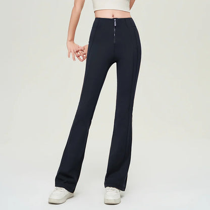 Bell Bottoms Yoga Pants Front Zip Bootcut Yoga Leggings Gym Pant Butt Lifting Yoga Legging Flare Leggings Zipper
