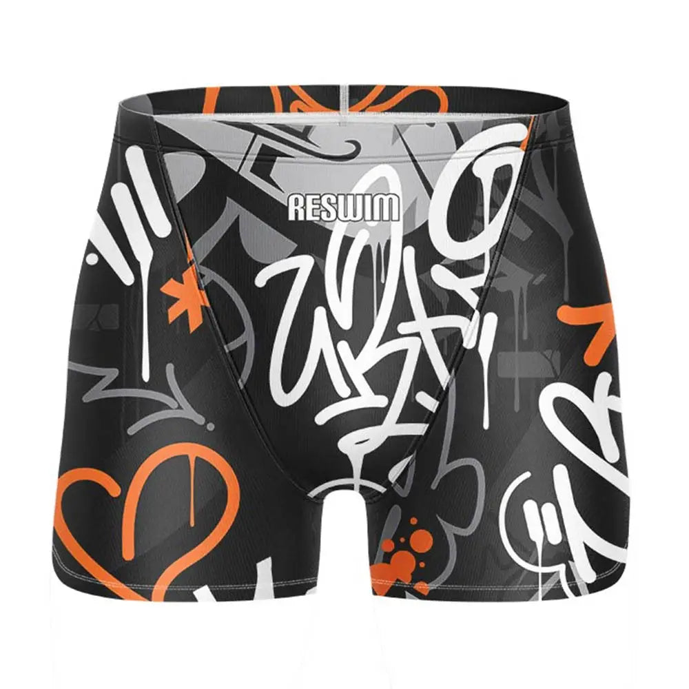 Swim Boxers Summer Swimming Trunks Men's Swim Jammer Surf Shorts Endurance Athletic Training Swimsuit Pants GYM Swimwear Beach Tights Shorts