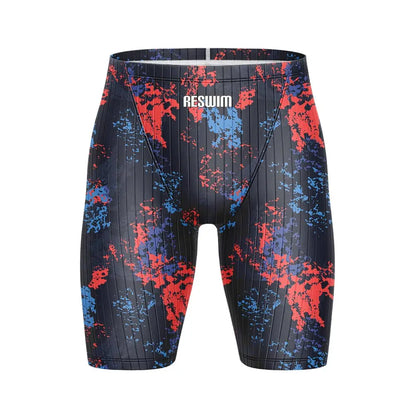 Summer Men's Beach Swimming Trunks Pro Swim Jammer Endurance Athletic Training Swimsuit Shorts Swimwear Jammer Tights Surf Pants