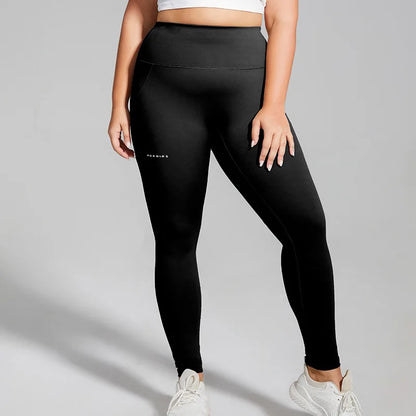 XL-4XL Plus Size Sports Pants Lines Lifting Buttocks Sports Tight Pants Women High Waist Elastic Fitness Running Yoga Pants
