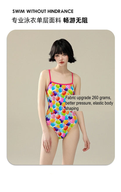 5 Designs Women Professional One-Piece Swimsuit Swimwear