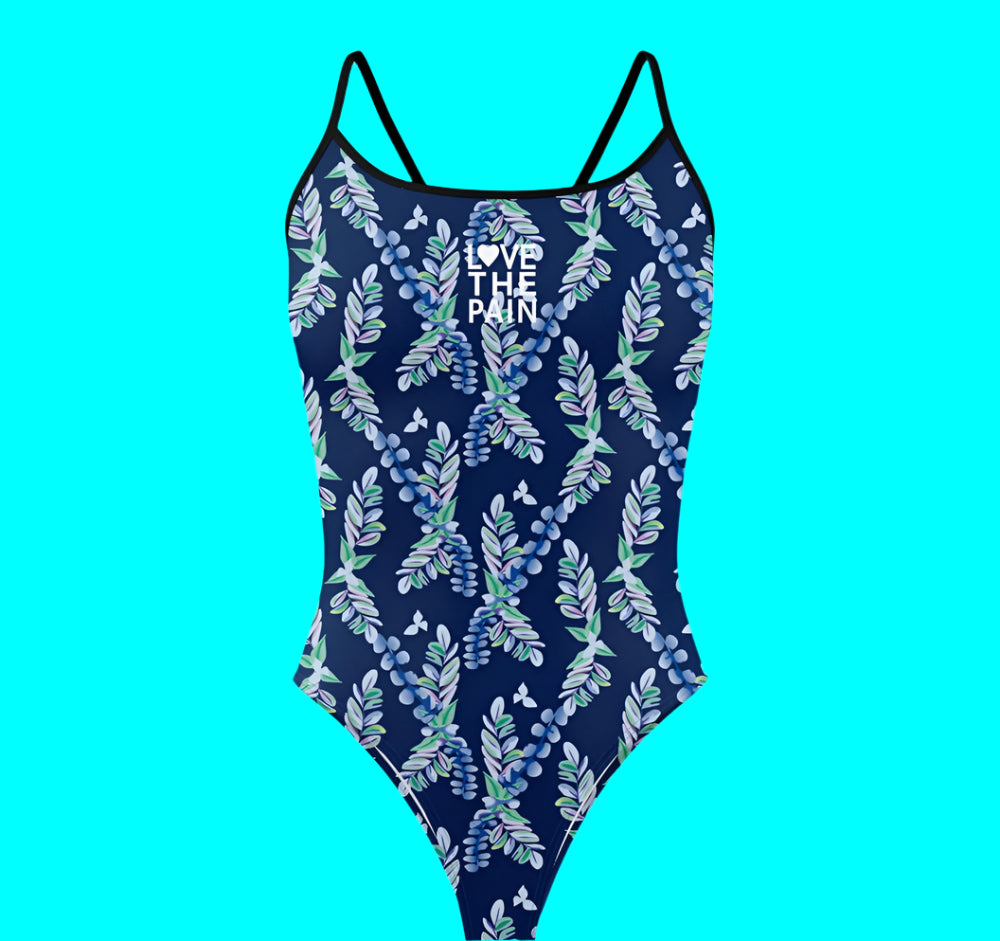 Love The Pain Women's  Bikini Thin Strap Triangle Swimsuit Competition Swimsuit Summer Function Training Print Bathing Suit