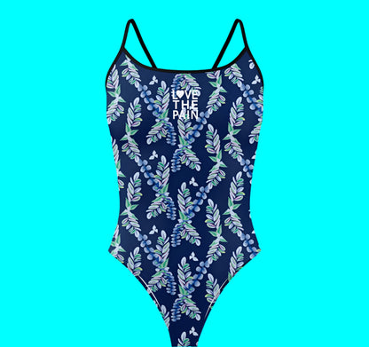 Love The Pain Women's  Bikini Thin Strap Triangle Swimsuit Competition Swimsuit Summer Function Training Print Bathing Suit