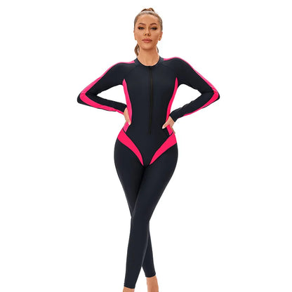 Sport Swimsuit Women's One Piece Bikini Print Patchwork Mesh Monokini Bodysuit Beach Swimwear Summer