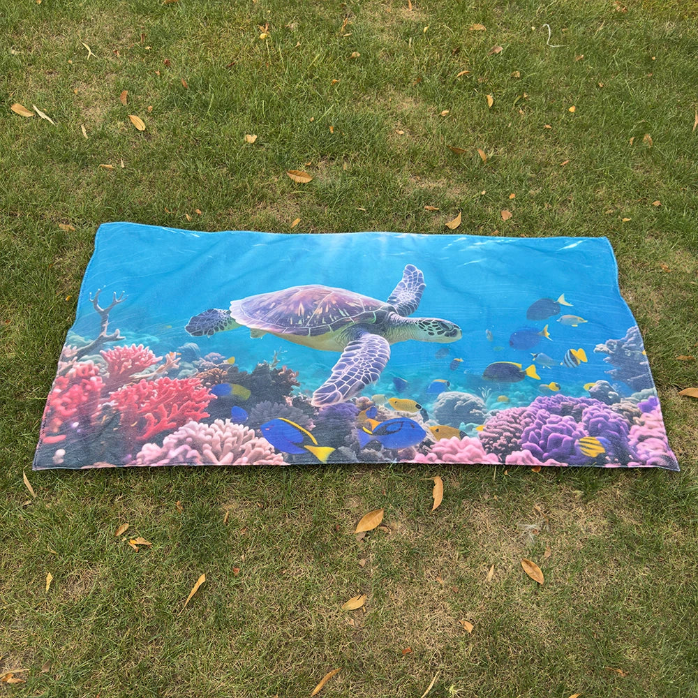 Quick-Dry Printed Beach Towels