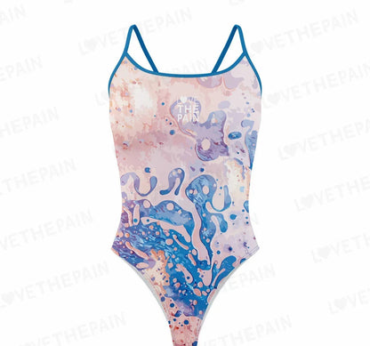 Love The Pain Full Body Swimsuit For Women Open Water One-piece Swimsuit Female Summer Training Sports Swimwear Triathlon