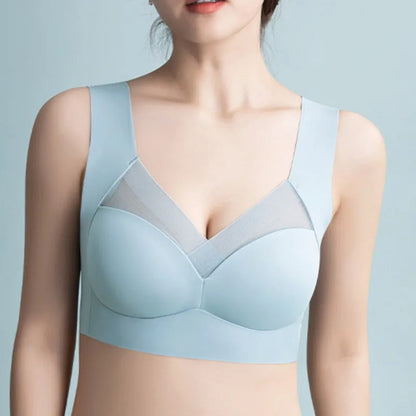 Woman Top Bra Push Up Bra Seamless Ice Silk Underwear Women Unwired Ring Sleep Lingerie Fitness Sports Bralette Invisible