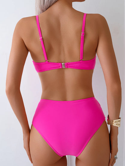 Bikinis Solid Swimsuits Women Swimwear Push Up Female Beach Swimming Wear Bathing Suit Brazilian Bikini Set Pool Bather