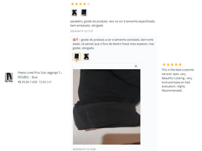 Fleece Lined Plus Size Leggings Thick  for Women - Stretchy & Thick Warm & Comfy - Full Length - Buttery Smooth Soft
