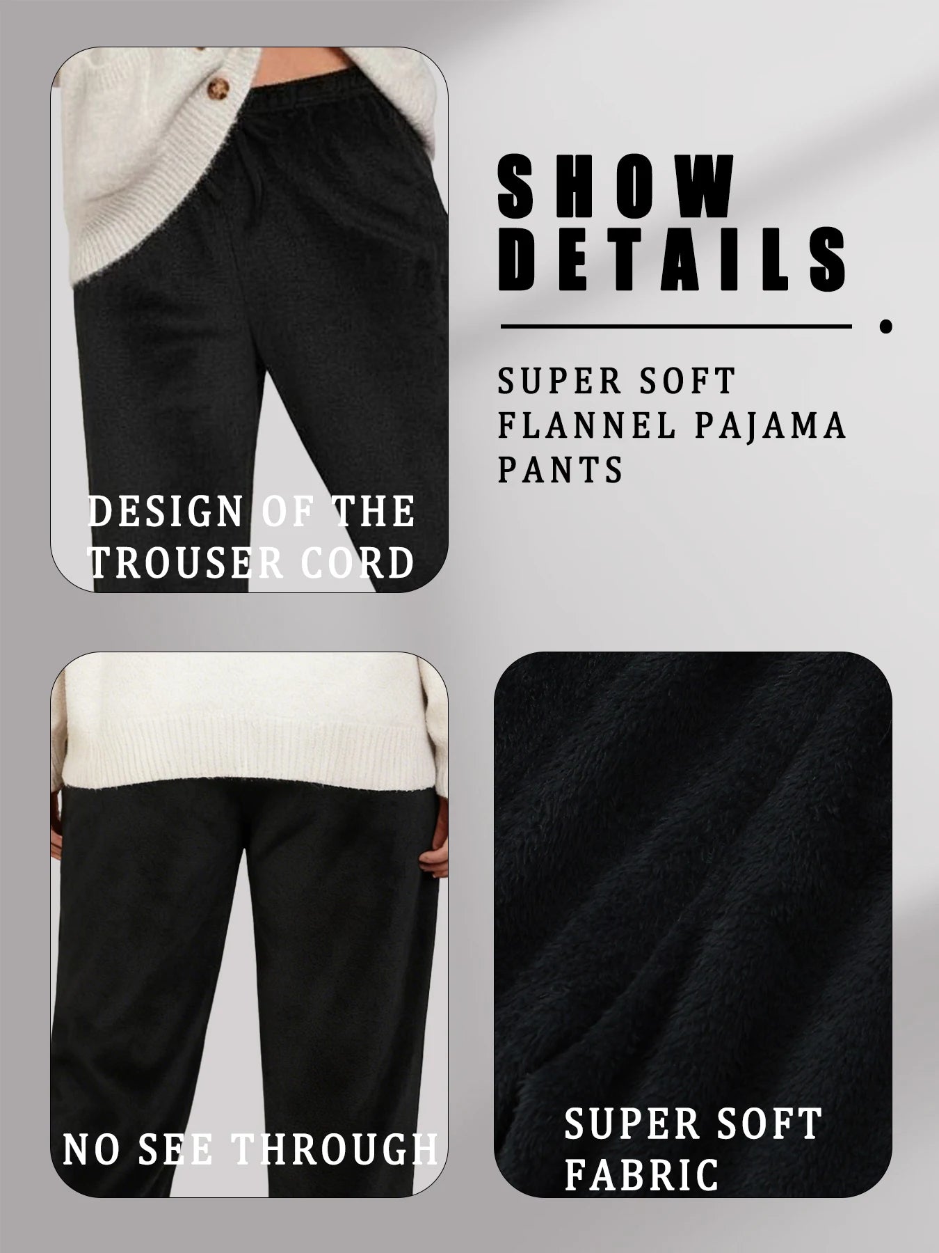 Women'S Super Soft Flannel Pajama Pants. Casual Home Pants For Winter