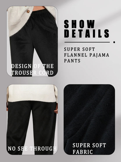 Women'S Super Soft Flannel Pajama Pants. Casual Home Pants For Winter