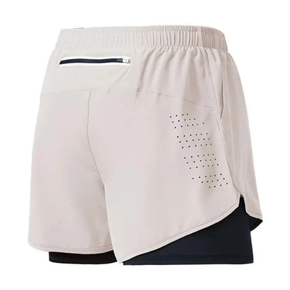 Running Shorts Sportswear 2 in 1 Training Short Pant Summer Double-deck Beach Homme Jogging Clothing Gym Sport Shorts Men