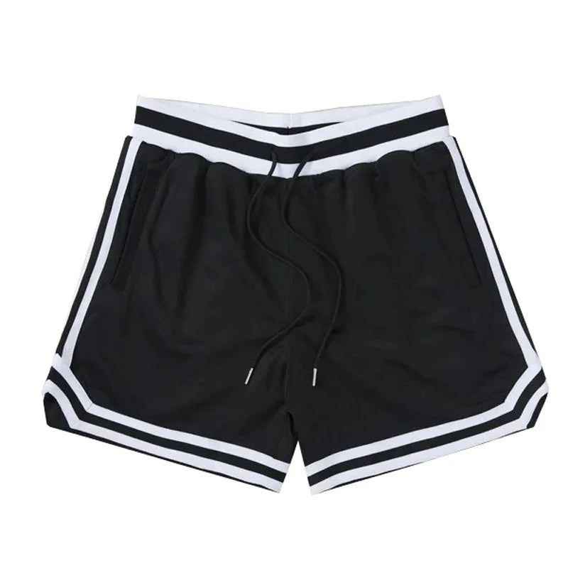 Men's double-decker Sports Shorts Mesh Quick Dry Loose Training Shorts men new Summer Fitness Joggers Casual Breathable Shorts