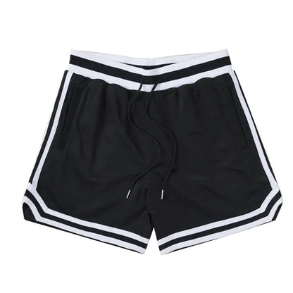 Men's double-decker Sports Shorts Mesh Quick Dry Loose Training Shorts men new Summer Fitness Joggers Casual Breathable Shorts