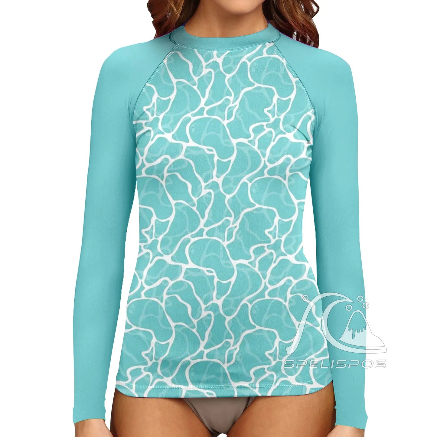 Women's Surfing Suit Long Sleeve UV Protection Water Sports Tight Swimwear Sea Beach Swimming High-Elastic Diving Tops
