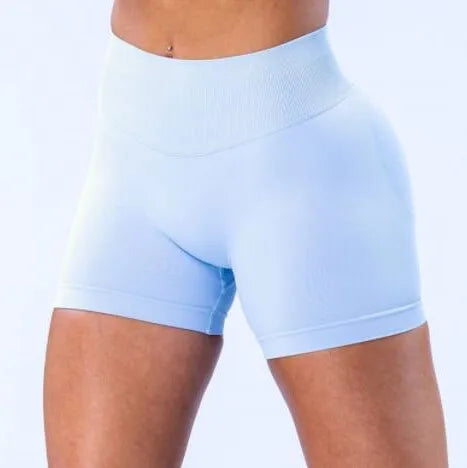 D-impact Gym Woman High Support Fitness Sports Biker Shorts Workout Scrunch Butt Yoga Seamless Leggings Running Shorts XP389