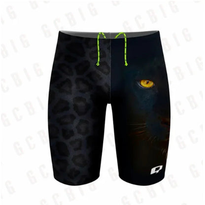 Men's Performance Jammers Swimsuit Swimming Trunks Professional Training Swimwear Sports Surfing Short