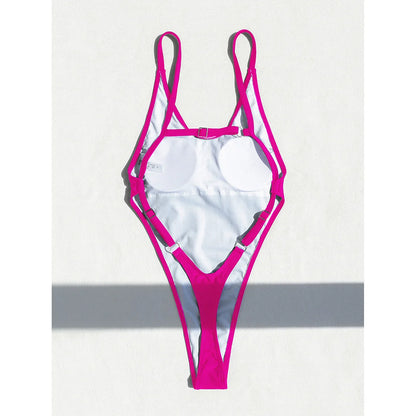 XS -L High Leg Monokini Extreme String Mini Micro Thong One Piece Swimsuit Women Swimwear Female Bather Bathing Suit