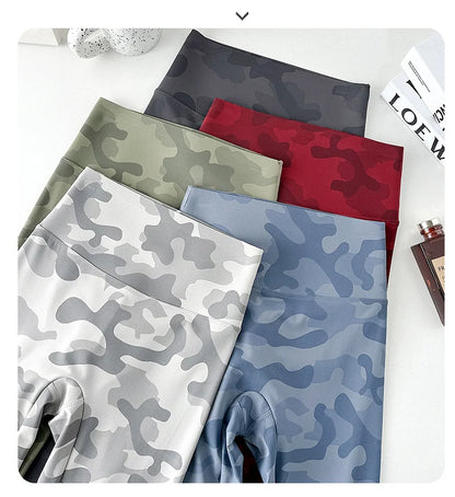 BIVIGAOS Spring Summer Seamless Camouflage Sharkskin Leggings Women Fashion High Waist Casual Sports Tights Fitness Leggings
