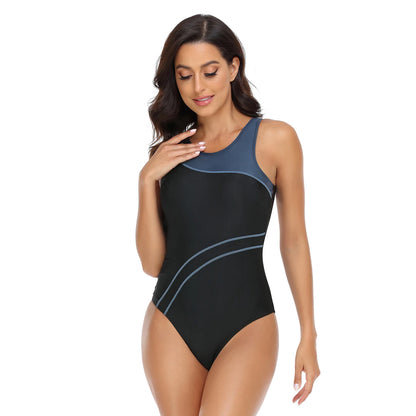 Sports One Piece Swimsuit Women Swimwear Professional Sport Bathing Suit Surfing Swimsuits Swimming Suit Backless Bikini
