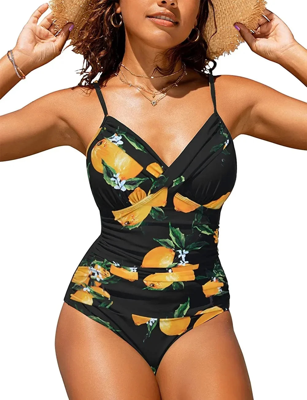S - XXL Wrinkled One Piece Swimsuit Women Swimwear Female Monokini Swimsuits Bathing Suit Swim Beach Wear Bodysuit