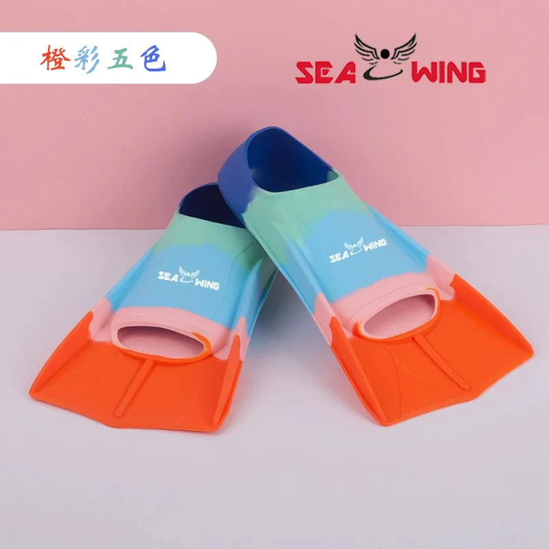 Swimming Freediving Flippers Breaststroke Non-slip Swimming Aid Training Silicone Frog Shoes Swimming Pool Aid Dual Fins