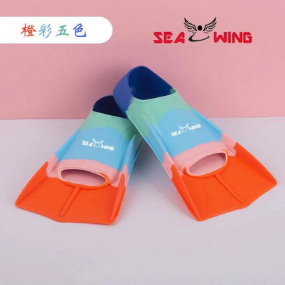 Swimming Freediving Flippers Breaststroke Non-slip Swimming Aid Training Silicone Frog Shoes Swimming Pool Aid Dual Fins